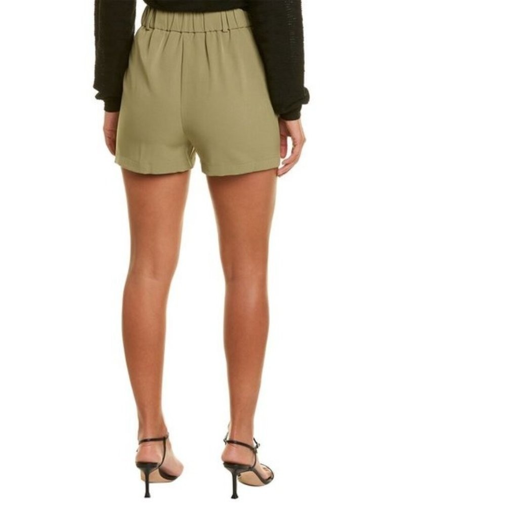 Walter Baker Women's Savannah Short Army L Pleated Preppy Elastic Waist in Back - Picture 3 of 12